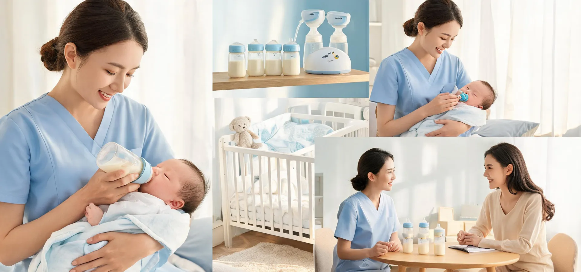 Families using Medela baby feeding products across care moments